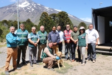 Con la llegada de la Brigada Canina del SAG a Mamuil Malal autoridades inauguraron canil modular 