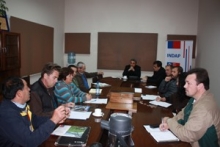 Director del SAG Coquimbo junto al Seremi de Agricultura y otros interesados en potenciar sectores productivos. 